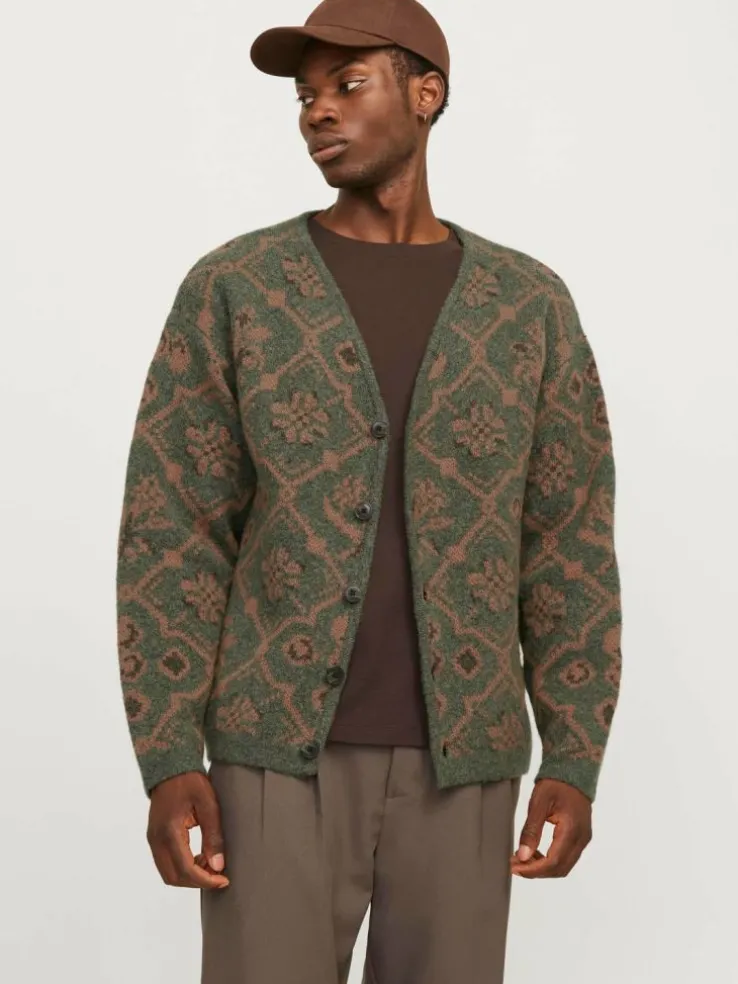 All Over Print Knitted cardigan