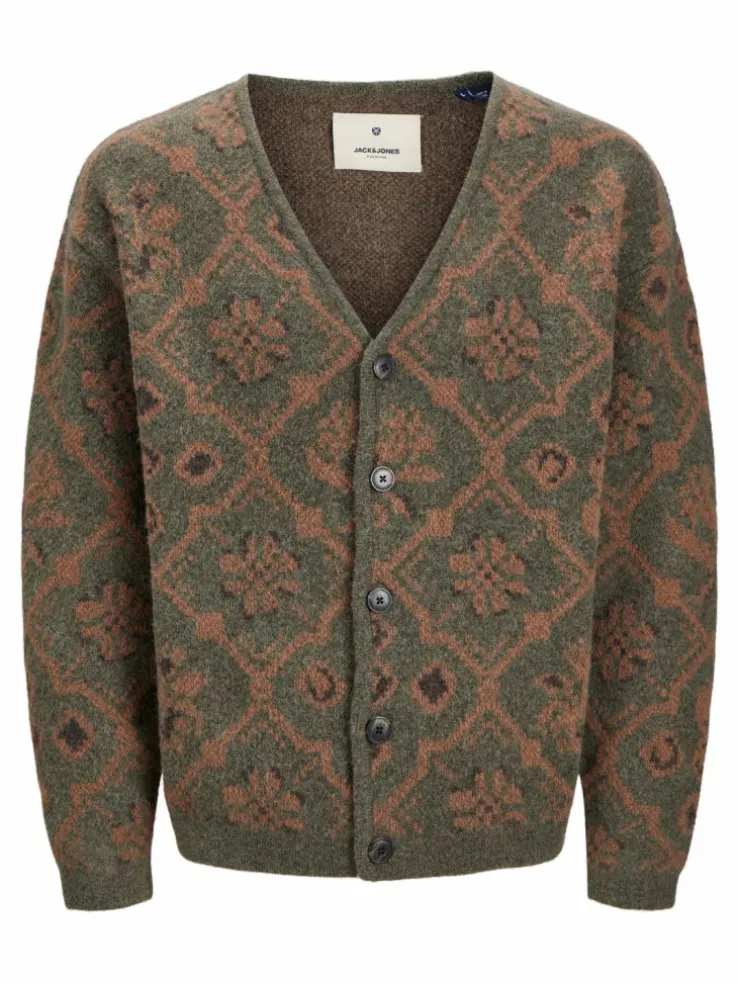 All Over Print Knitted cardigan