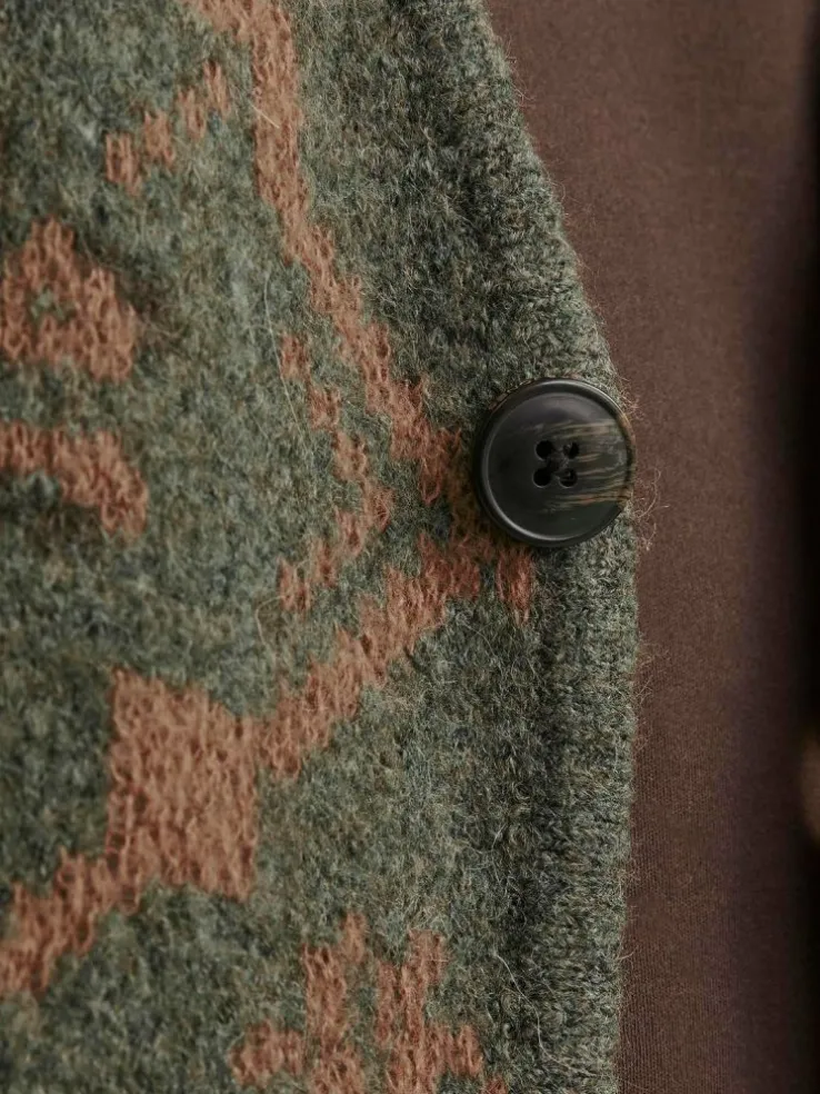 All Over Print Knitted cardigan
