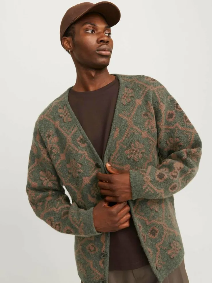All Over Print Knitted cardigan