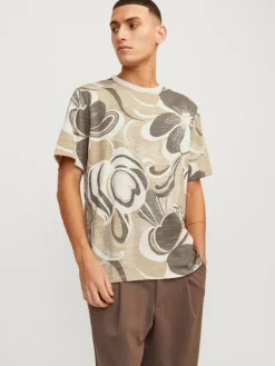 All Over Print Round neck T-shirt