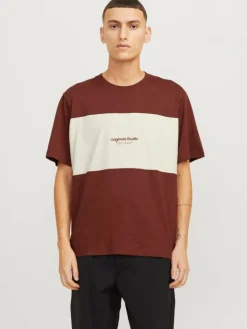 Colour block Crew neck T-shirt