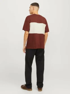 Colour block Crew neck T-shirt