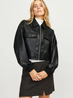 JXCAROL Faux leather jacket