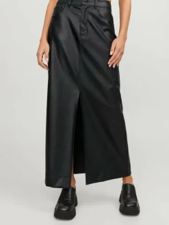 JXELVA Faux leather skirt