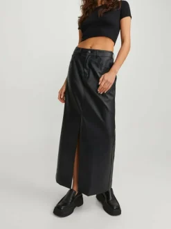 JXELVA Faux leather skirt