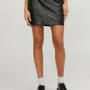 JXHAILEY Faux leather skirt