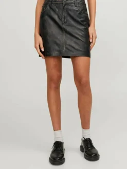 JXHAILEY Faux leather skirt