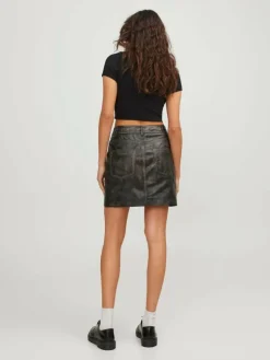 JXHAILEY Faux leather skirt