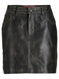 JXHAILEY Faux leather skirt