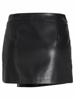 JXSOFIA Synthetic leather skirt
