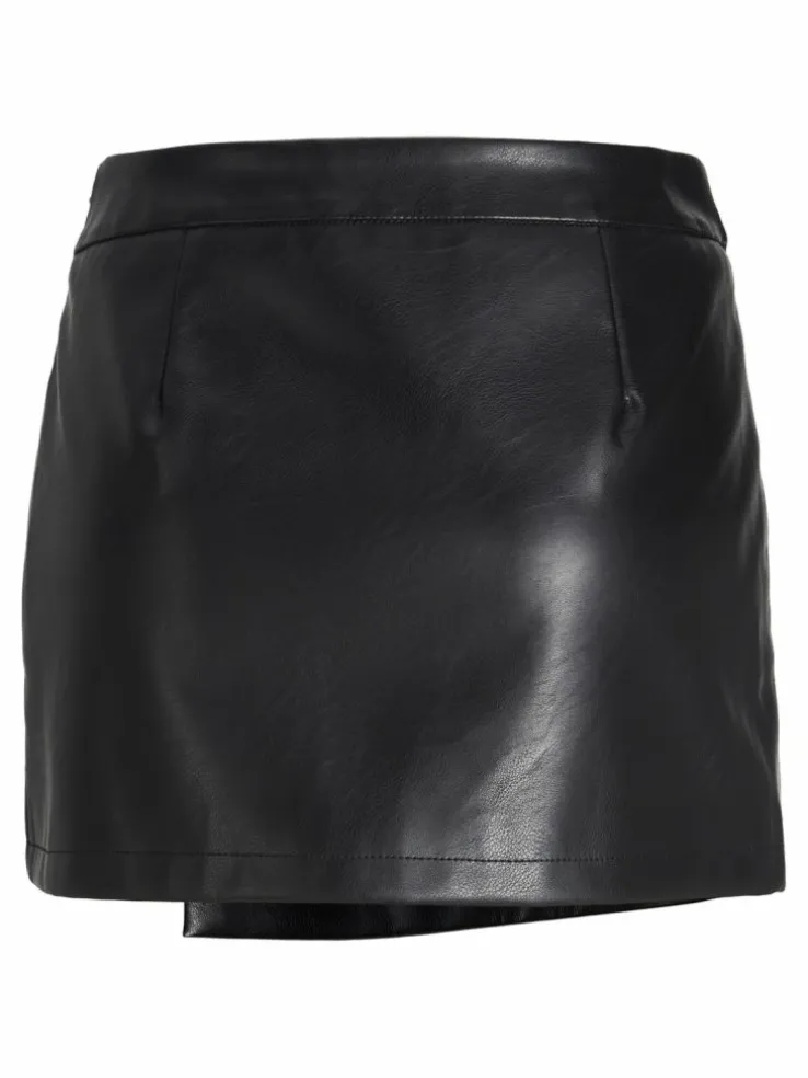 JXSOFIA Synthetic leather skirt