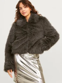 JXTANIA Synthetic fur jacket