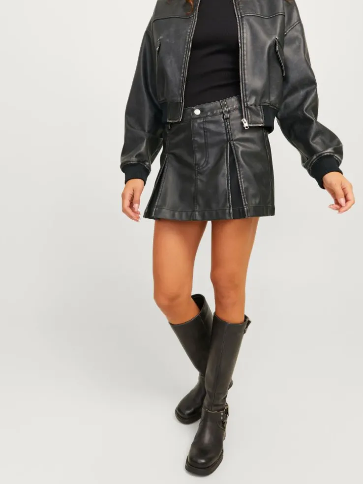 JXTORA Synthetic leather skirt