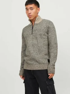 Melange Quarter zip