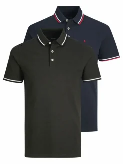 2-pack Plain Shirt collar Polo