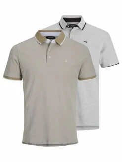 2-pack Plain Shirt collar Polo