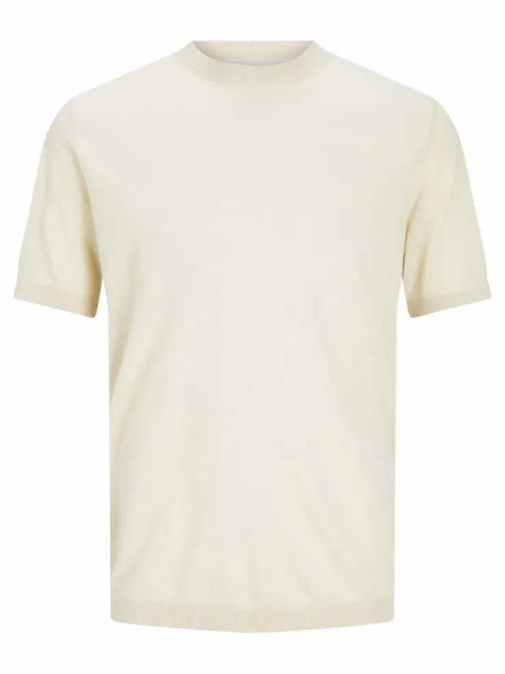 Plain Crew neck Knitted pullover