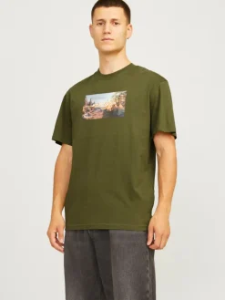Printed Round Neck T-shirt
