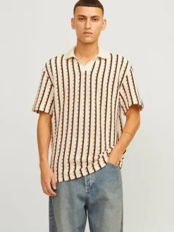 Striped Resort Collar Polo