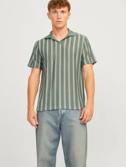 Striped Resort Collar Polo