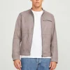 Synthetic leather jacket