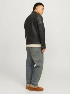 Synthetic leather jacket