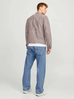 Synthetic leather jacket