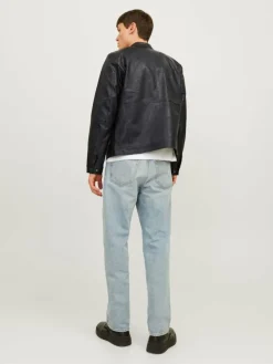 Synthetic leather jacket