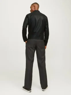 Synthetic leather jacket