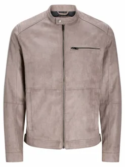 Synthetic leather jacket