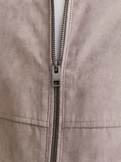 Synthetic leather jacket