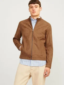 Synthetic suede jacket