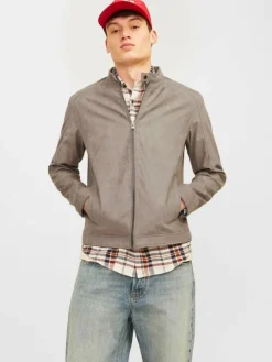 Synthetic suede jacket
