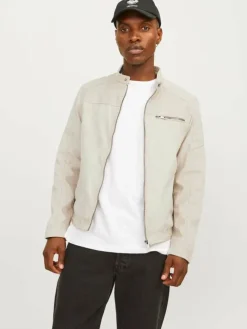 Synthetic suede jacket
