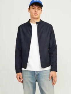 Synthetic suede jacket