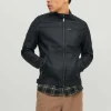 Synthetic suede jacket