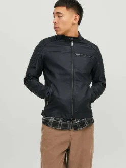 Synthetic suede jacket