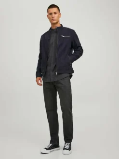 Synthetic suede jacket