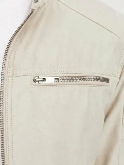 Synthetic suede jacket