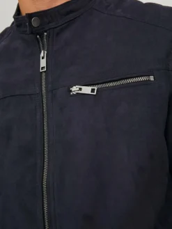 Synthetic suede jacket