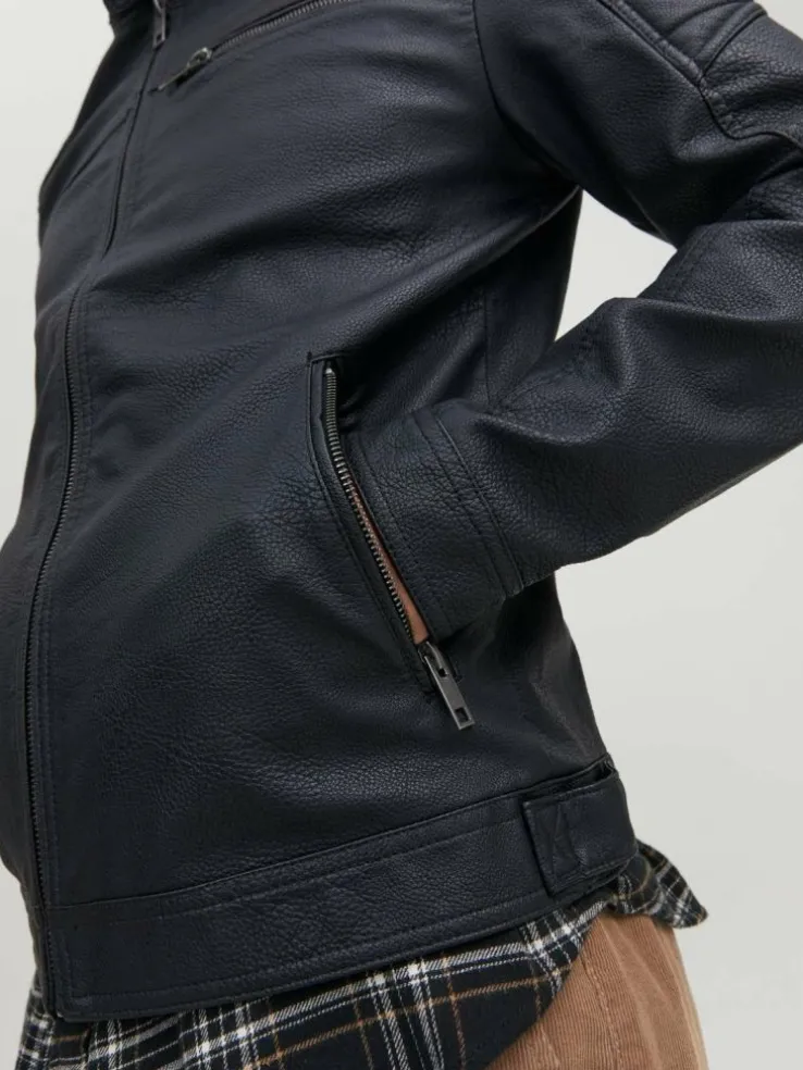 Synthetic suede jacket