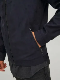 Synthetic suede jacket