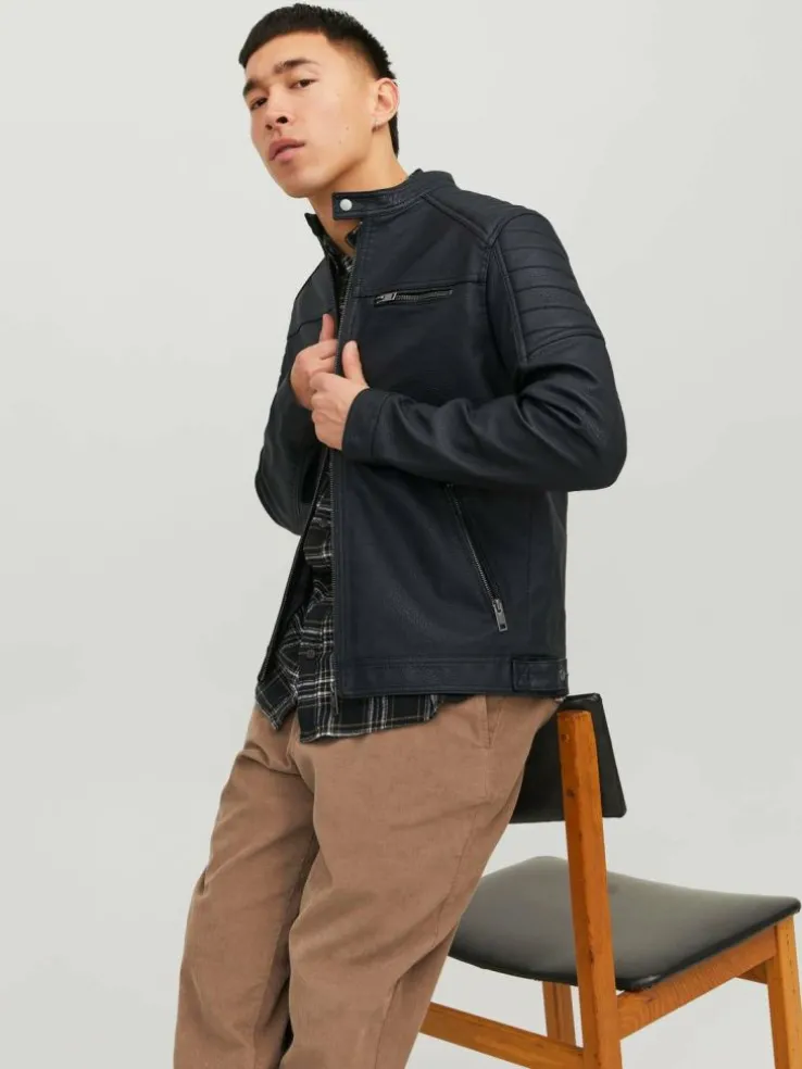 Synthetic suede jacket
