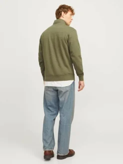 Text Half zip