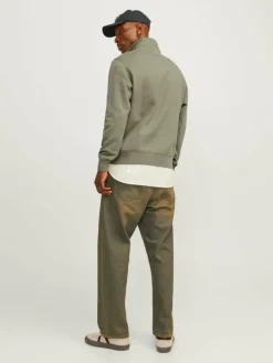 Text Half zip
