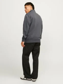 Text Half zip